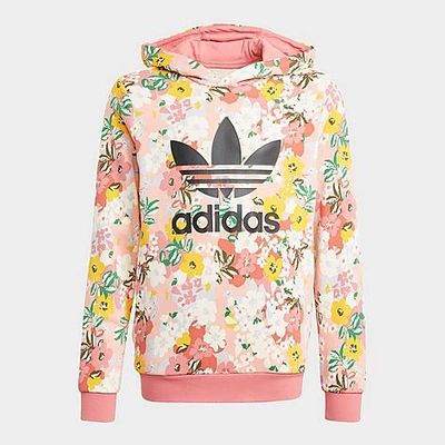 Adidas Originals Kids' Adidas Girls' Originals Her Studio London Floral  Pullover Hoodie In Trace Pink/multi | ModeSens