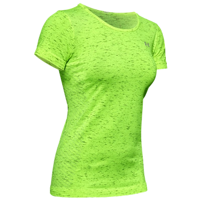 Shop Under Armour Womens  Seamless T-shirt In X-ray/metallic Silver