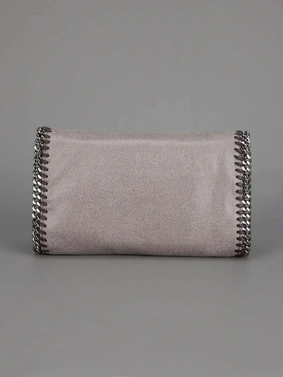 Shop Stella Mccartney Falabella Clutch In Grey