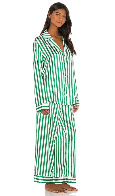 Shop Show Me Your Mumu Classic Pj Set In Spearmint Stripe