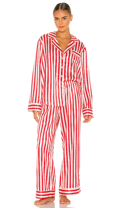 Show Me Your Mumu Sayer Pj Set In Peppermint Stripe