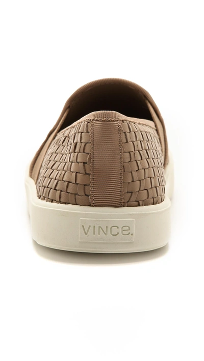 Shop Vince Preston Slip On Sneakers In Taupe