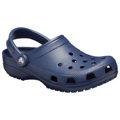 Shop Crocs Mens  Classic Clog In Navy/navy