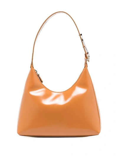 Shop Staud Single Top Handle Shoulder Bag In Brown