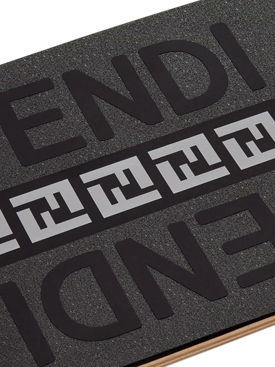 Shop Fendi Ff Logo Skateboard In Black