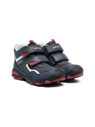 Shop Geox Buller Abx Waterproof Sneakers In Blue