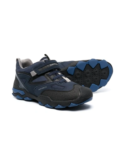 Geox Multi-panel Design Sneakers In Blue