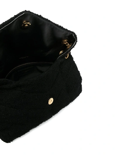 Shop Saint Laurent Loulou Crossbody Bag In Black