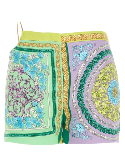 Shop Versace Shorts In Multicolor