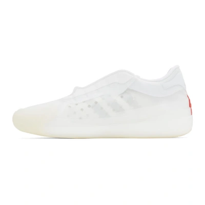 Shop Adidas Originals White Prada Edition A+p Luna Rossa 21 Sneakers In Wh/sil/red