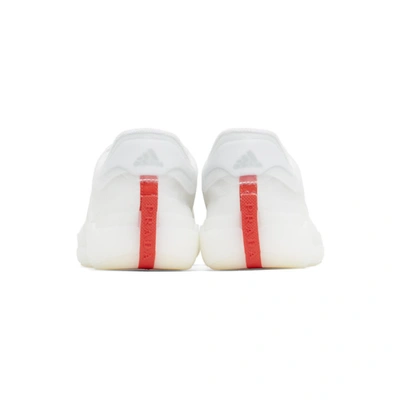 Shop Adidas Originals White Prada Edition A+p Luna Rossa 21 Sneakers In Wh/sil/red