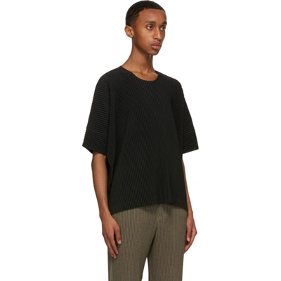 Shop Issey Miyake Black Monthly Colors August T-shirt In 15 Black