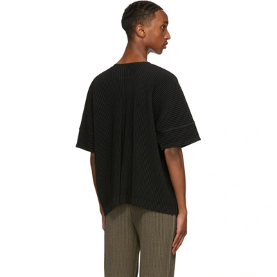 Shop Issey Miyake Black Monthly Colors August T-shirt In 15 Black