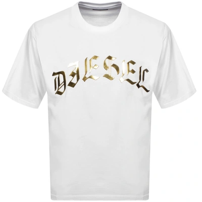 Shop Diesel T Ball T Shirt White