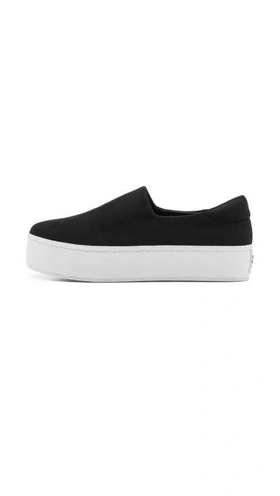 Shop Opening Ceremony Slip On Platform Sneakers In Black