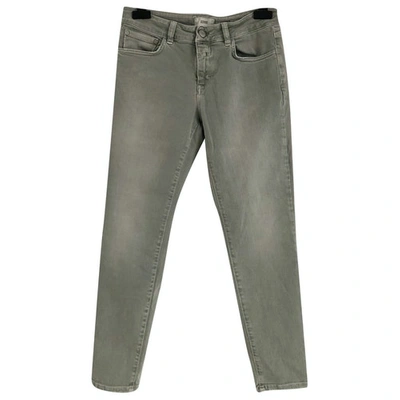 Pre-owned Closed Slim Jeans In Grey
