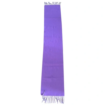 Pre-owned Colombo Cashmere Scarf In Purple