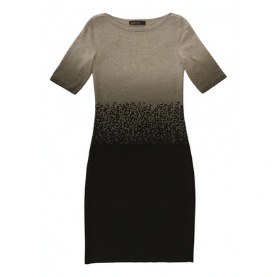 Pre-owned Marc Cain Wool Mini Dress In Grey