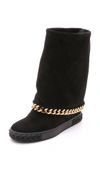 CASADEI Chain Fold Over Boots