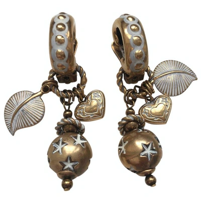 Pre-owned Etro Earrings In Gold