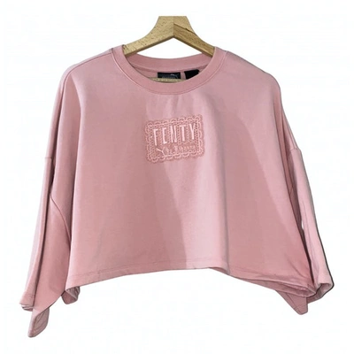 Pre-owned Fenty X Puma Pink Cotton Top
