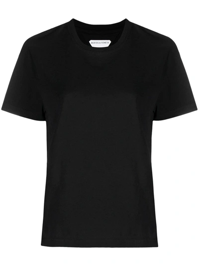 Shop Bottega Veneta Short-sleeved Cotton T-shirt In Black