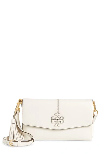 Tory Burch Mcgraw Leather Crossbody Bag In New Ivory | ModeSens
