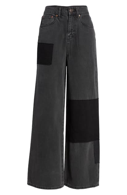 black puddle jeans