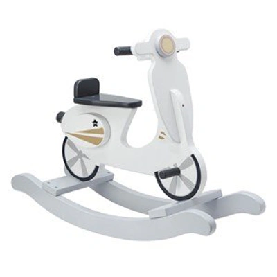 Shop Kids Concept White Rocking Scooter In Grey
