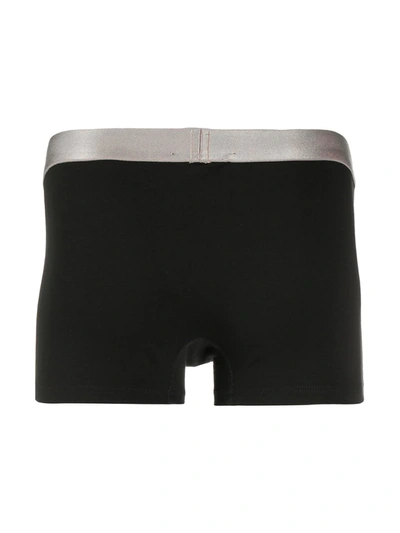 Shop Dsquared2 Waistband Logo Boxers In Black