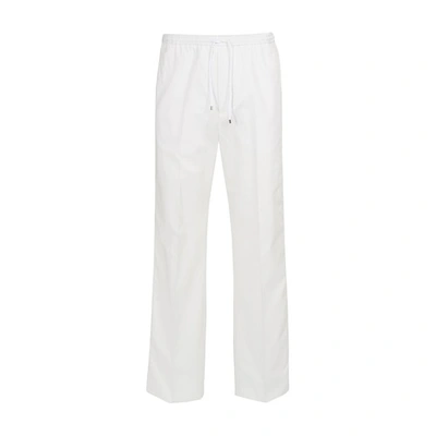 Shop Valentino Loose Pants In Bianco Ottico