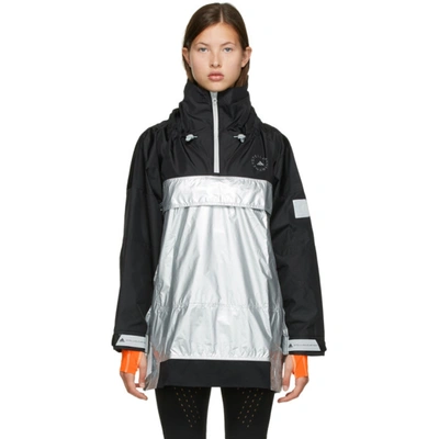 Adidas By Stella Mccartney Recycled-ripstop Oversized Hooded Jacket In  Silver | ModeSens