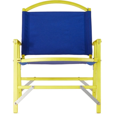 Shop Lateral Objects Blue & Yellow Kermit Chair Company Edition Chair In Blue/yellow