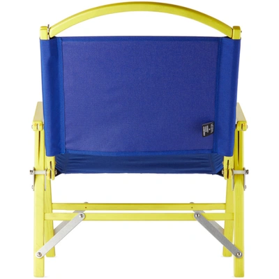 Shop Lateral Objects Blue & Yellow Kermit Chair Company Edition Chair In Blue/yellow