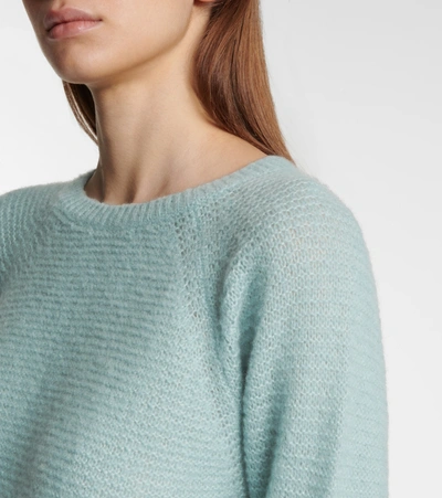 Shop Max Mara Kiku Cashmere And Silk Sweater In Green