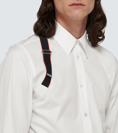 Shop Alexander Mcqueen Cotton Harness Shirt In White