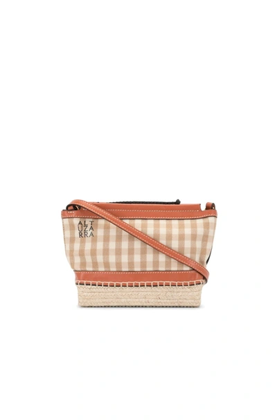 Shop Altuzarra 'espadrille' Mini Crossbody Bag In Brown