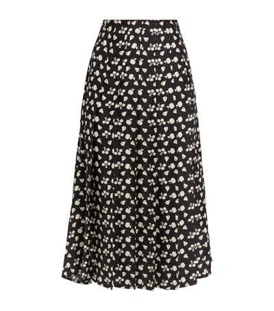 Shop Victoria Beckham Printed Midi Skirt