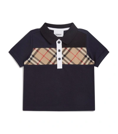 Shop Burberry Kids Vintage Check Polo Shirt