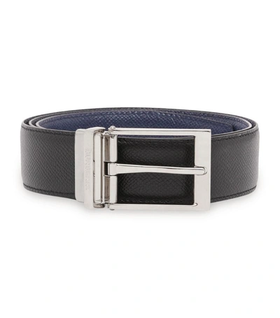 Shop Burberry Reversible Buckle Belt