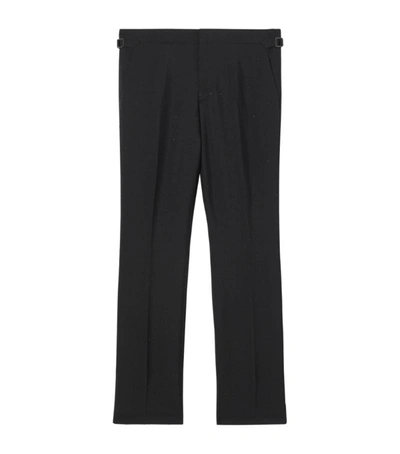 Shop Burberry Crystal Embellished Tailored Trousers