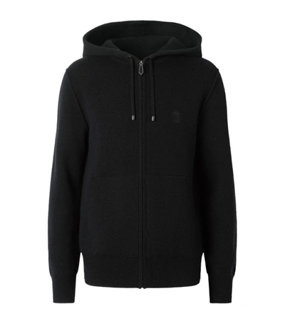 Shop Burberry Embroidered Logo Hoodie