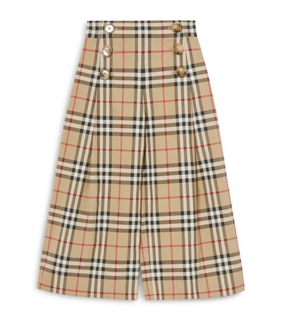 Shop Burberry Kids Vintage Check Sailor Trousers (3-12 Years)