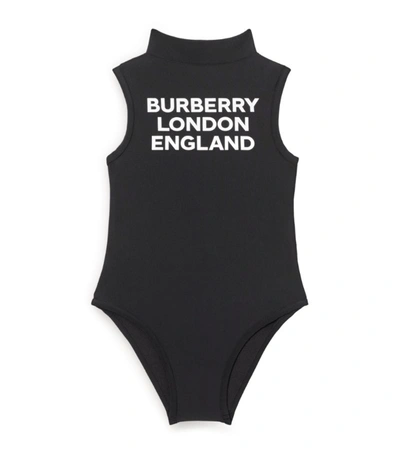 Shop Burberry Kids Logo Funnel-neck Swimsuit (3-12 Years)