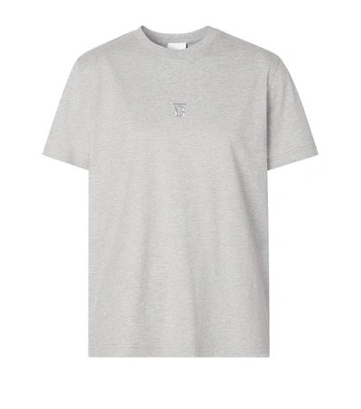 Shop Burberry Embroidered Tb Motif T-shirt