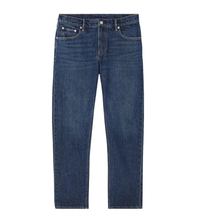 Shop Burberry Straight-fit Washed Jeans