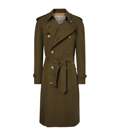 Shop Burberry The Westminster Heritage Trench Coat In Green