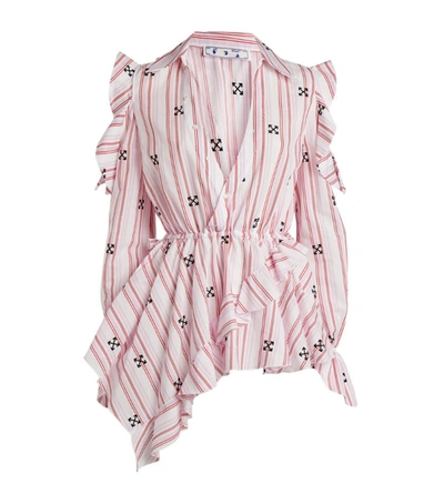 Shop Off-white Arrows Embroidered Blouse