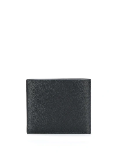 Shop Saint Laurent Leather Wallet In Black