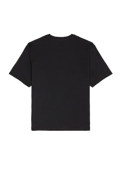 Shop Acne Studios Exford Metallic Face Tee In Black